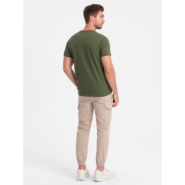 Ombre T-shirt heren - savanna OM-0146-SAVANNA large
