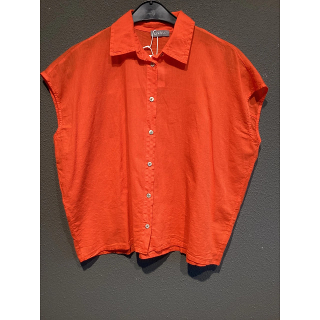 Geisha 43340-70 220 blouse with knot coral 43340-70 220 large