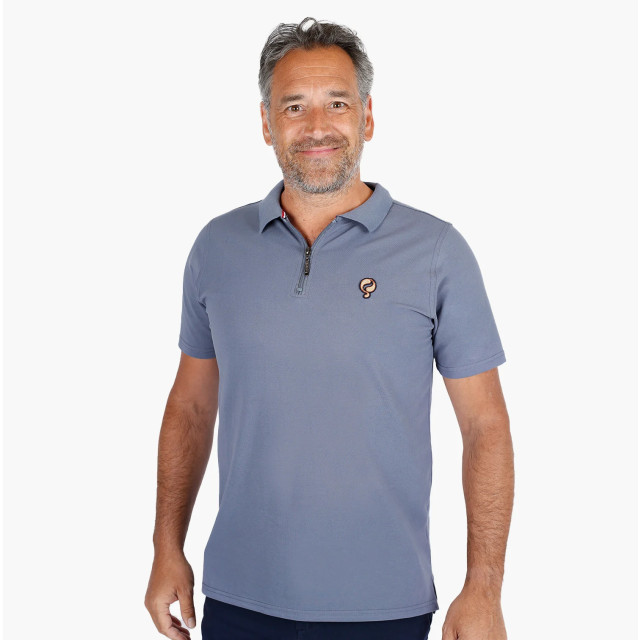 Q1905 Polo shirt zuidland denim QM2343924-604-1 large