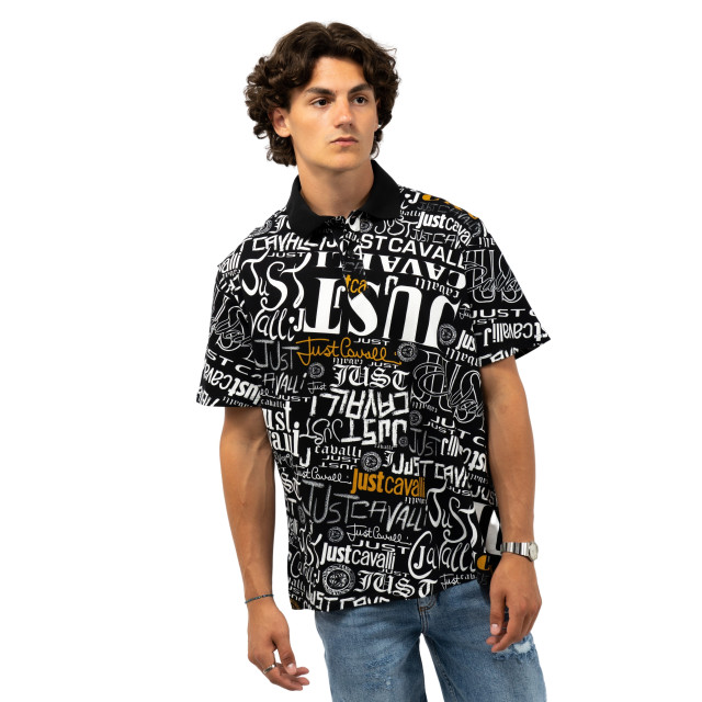 Just Cavalli  Poo t-shirt polo-t-shirt-00049653-black large
