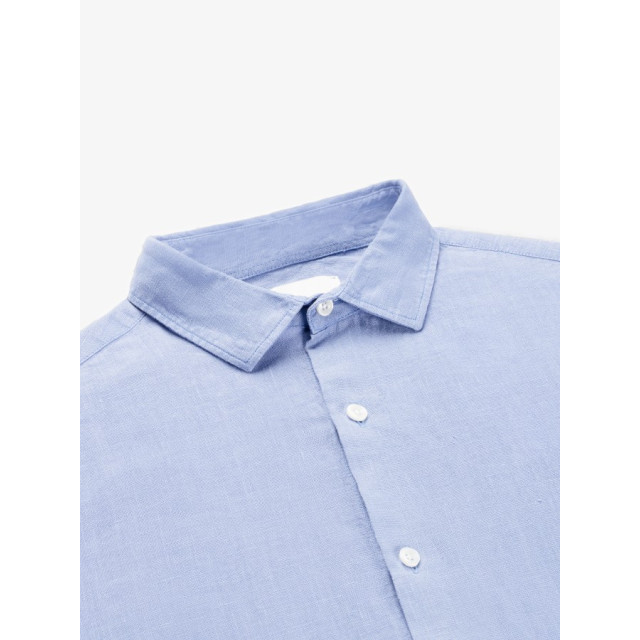 Van Harper Linen shirt light blue heren overhemd lange mouw Light Blue/Linen Shirt large
