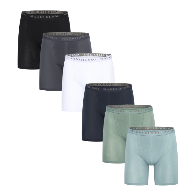 Mario Russo 6-pack long fit boxers MR-6P-MIX-M large