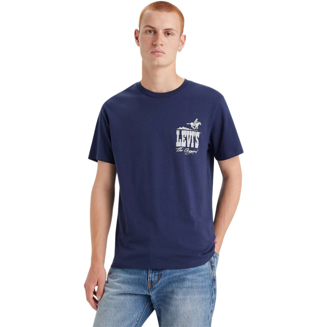 Levi's Classic graphic t-shirt westen logo naval academy 22491-1484 large