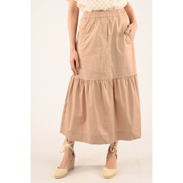 Co'Couture Rok wijd lang beige large