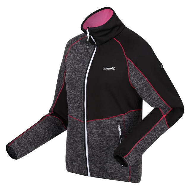 Regatta Dames lindalla vii marl full zip fleecejack UTRG10404_sealgreyblack large