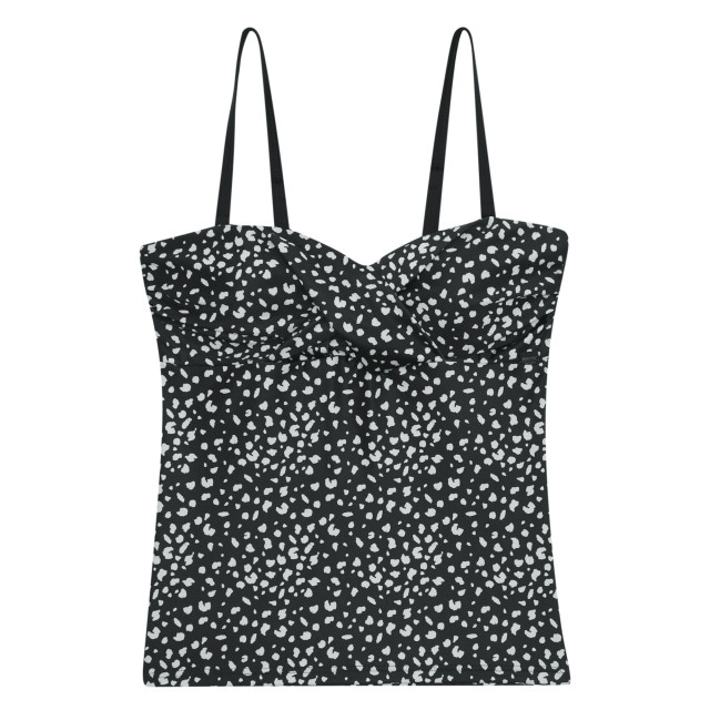 Regatta Dames aceana iii polka dot tankini top UTRG10530_blackwhite large