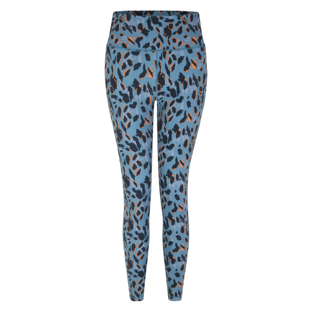 Dare2b Dames influential gerecyclede legging met luipaardprint UTRG10311_niagarablue large
