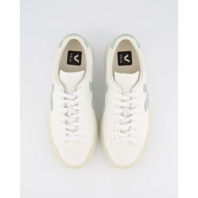 Veja Dames, heren campo sneaker leer /matcha CP052485-WHT_MATCHA large