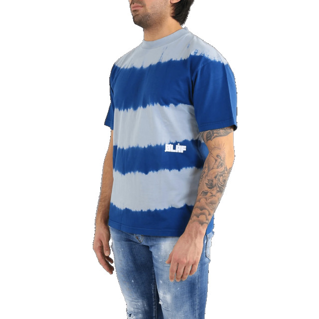 Olaf Hussein Heren olaf wavy tee SS_0010-BLUE/GREY large