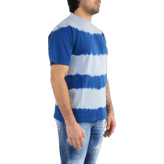 Olaf Hussein Heren olaf wavy tee SS_0010-BLUE/GREY large