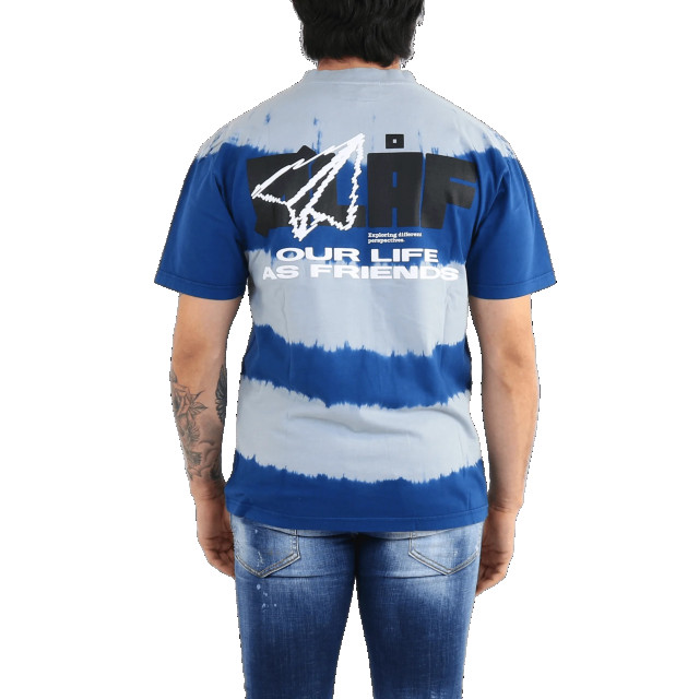 Olaf Hussein Heren olaf wavy tee SS_0010-BLUE/GREY large