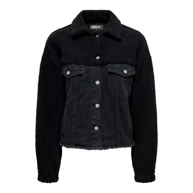 Only Onlbella ls black teddy dnm jacket 4270.81.0013 large