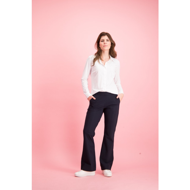 Studio Anneloes Flair bonded trousers navy 4109.37.0495 large