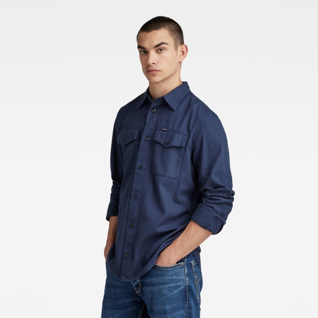 G-Star Marine slim shirt l\s 5309.37.0190 large