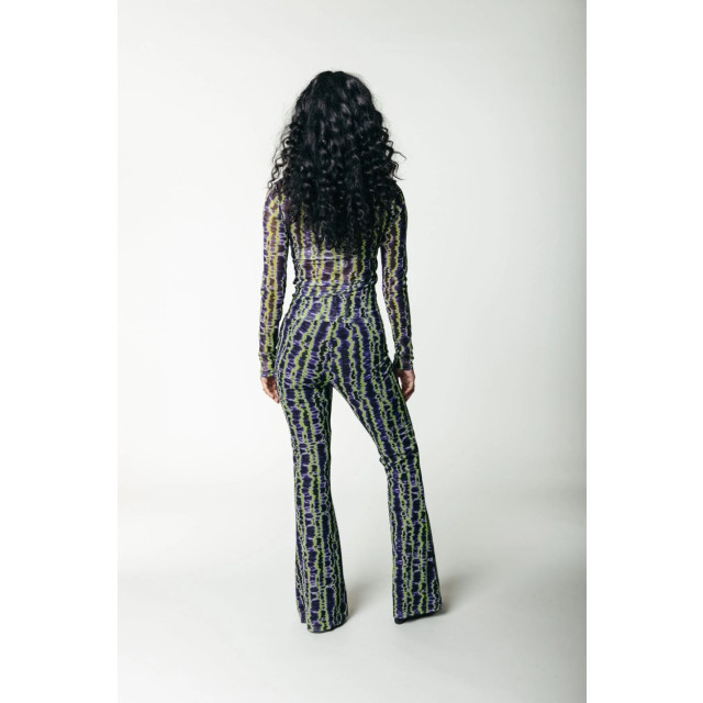 Colourful Rebel Tie dye stripes mesh flare color 4109.92.0099 large Colourful Rebel Tie dye stripes mesh flare color 4109.92.0099 large