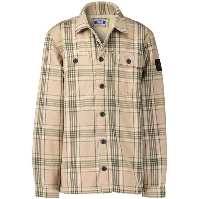 Jack & Jones Jcoben classic teddy overshirt ls jnr zand dessin 3512.06.0038 large
