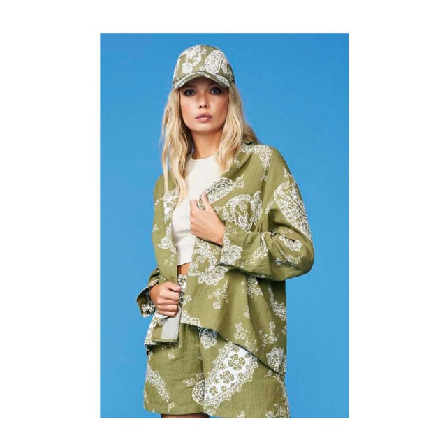 Only Onlbella linen ls loose shirt ptm dessin 4309.29.0066 large