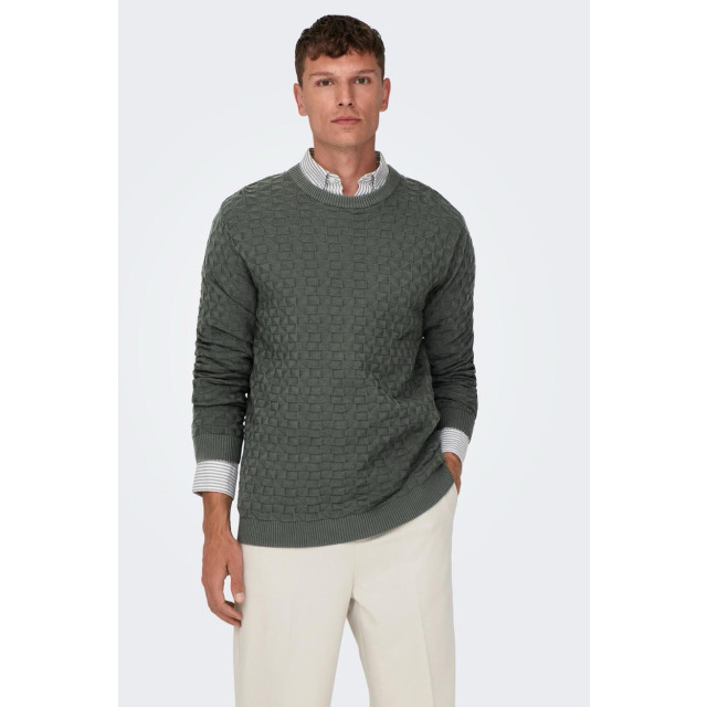 Only & Sons Onskalle reg 12 struc crew knit noo 5219.22.0025 large