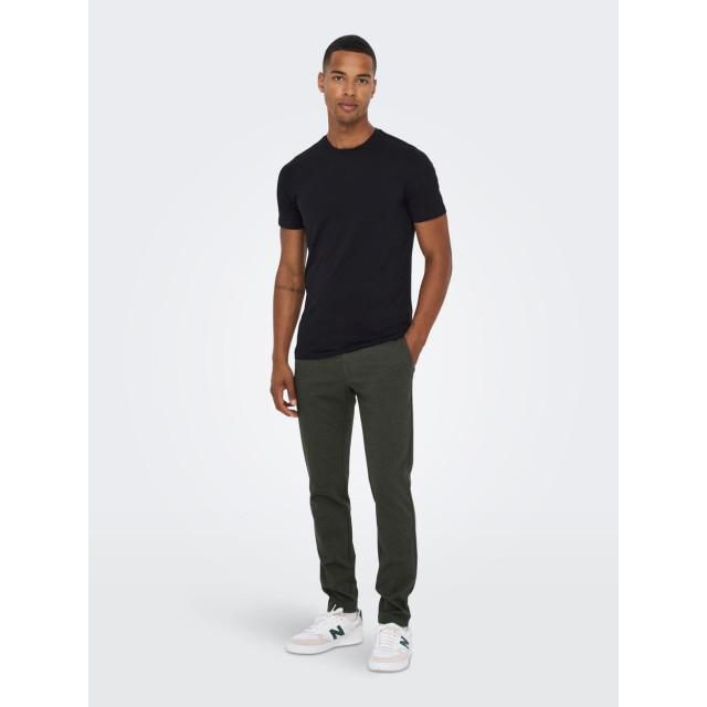 Only & Sons Onsmark tap herringbone 2911 pant n olijf 5109.22.0005 large