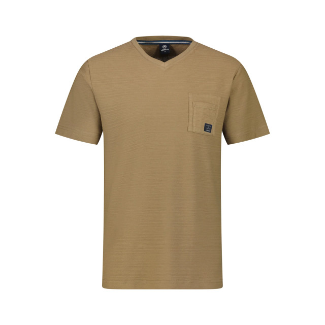 Lerros Heren v-hals shirt 24531801 738 desert sand Lerros Shirt 24531801 738DesertSand large