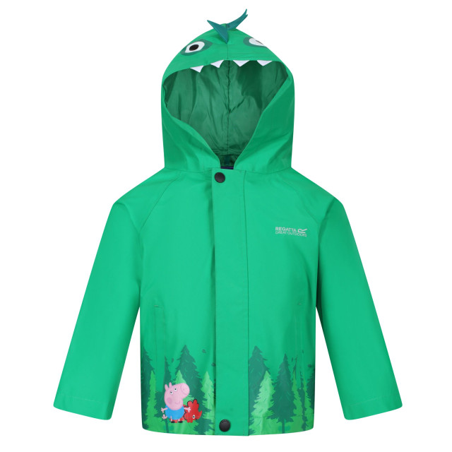Regatta Waterdichte jas voor kinderen/kinderen dinosaurus UTRG10239_jellybeangreen large