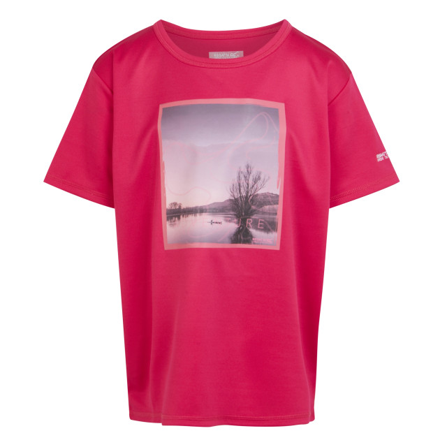 Regatta Kinderen/kinderen alvardo viii landschap t-shirt UTRG10277_pinkpotion large