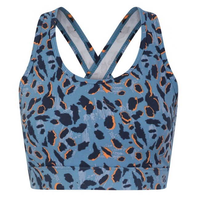 Dare2b Dames swift ii sportbeha met dierenprint UTRG10295_niagarablue large
