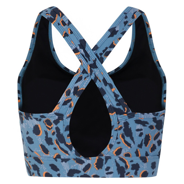 Dare2b Dames swift ii sportbeha met dierenprint UTRG10295_niagarablue large