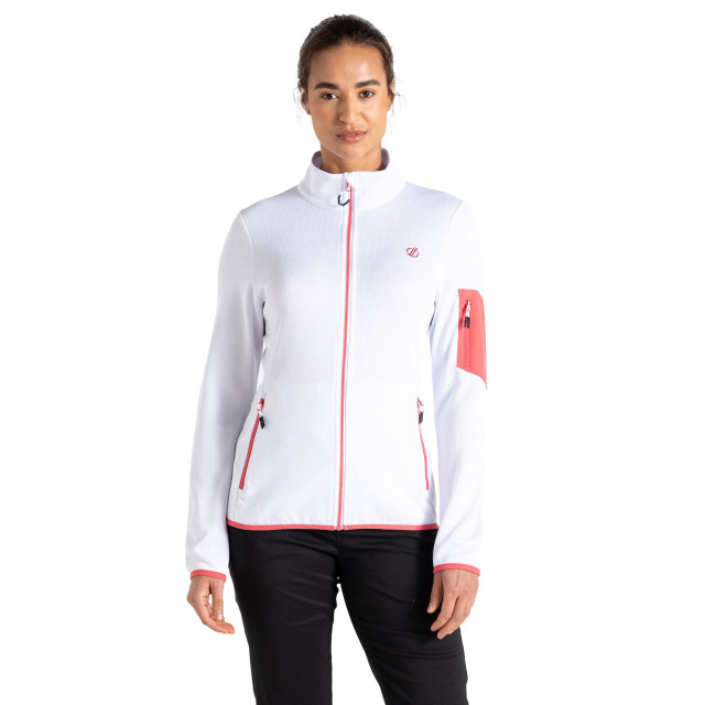 Dare2b Dames mountain series full zip fleecejack UTRG10436_white large