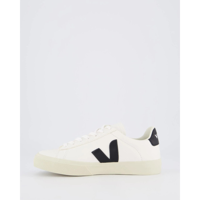 Veja Dames, heren campo sneaker leer /zwart CP051537-WHITE BLACK large