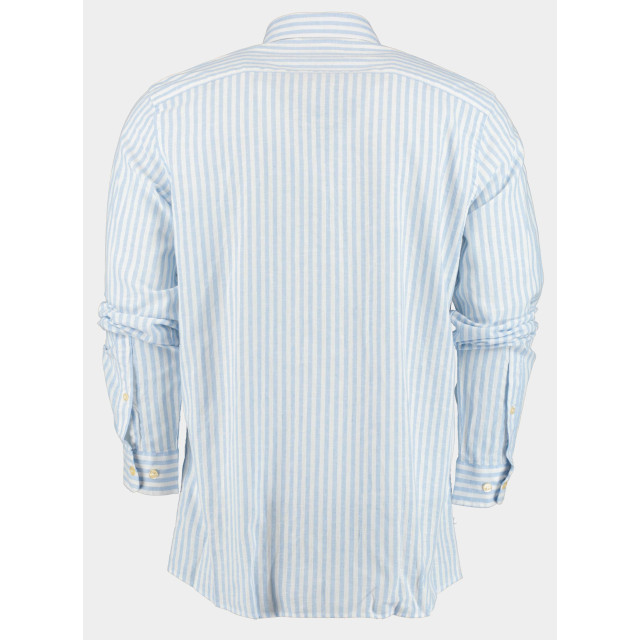 Bos Bright Blue Casual hemd lange mouw loewe li-co ws stripe shirt l 24107lo03bo/210 l.blue 179810 large