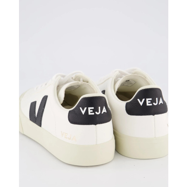 Veja Dames, heren campo sneaker leer /zwart CP051537-WHITE BLACK large