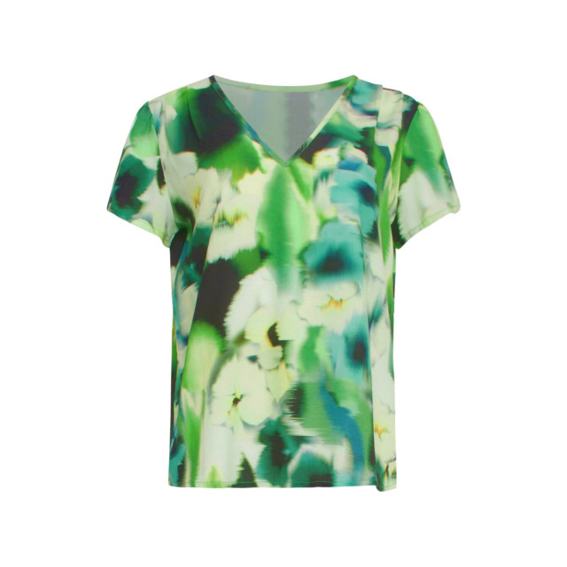 Smashed Lemon 24429 zomerse loose top met abstracte bloemenprint - 24429-999-150 large