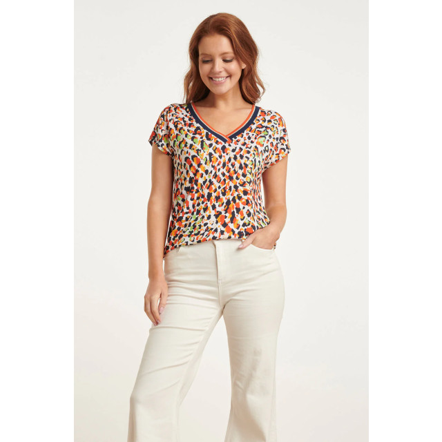 Smashed Lemon 24447 zomer top met multikleurig dierenprint 24447-998-XS large