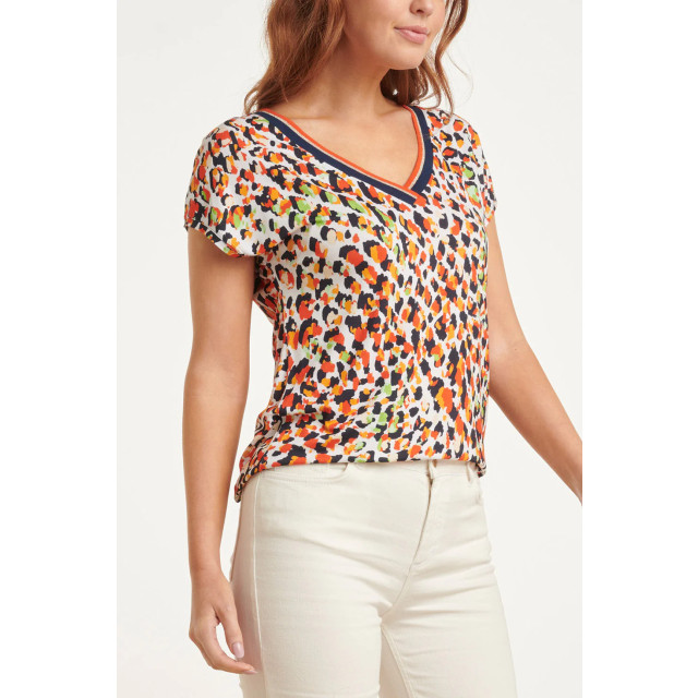 Smashed Lemon 24447 zomer top met multikleurig dierenprint 24447-998-XS large