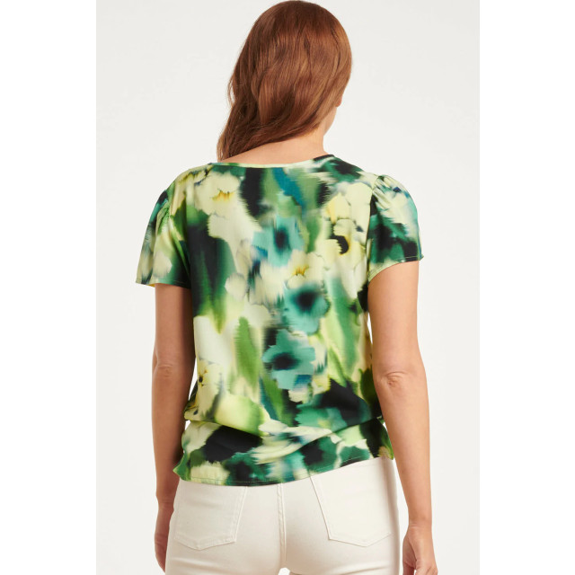 Smashed Lemon 24429 zomerse loose top met abstracte bloemenprint - 24429-999-150 large