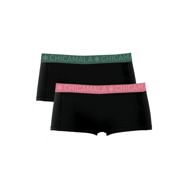 Muchachomalo Meisjes 2-pack boxershorts effen SOLID1215-48J large