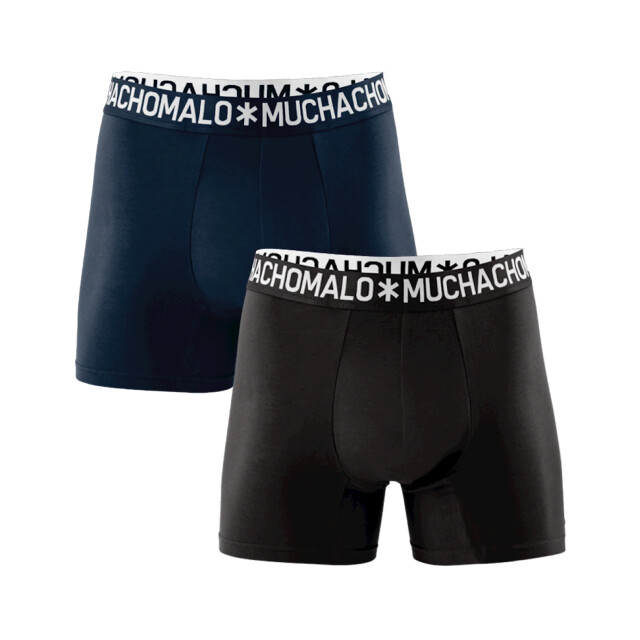 Muchachomalo Heren 2-pack boxershorts effen 1132COTTON10 large Muchachomalo Heren 2-pack boxershorts effen 1132COTTON10 large