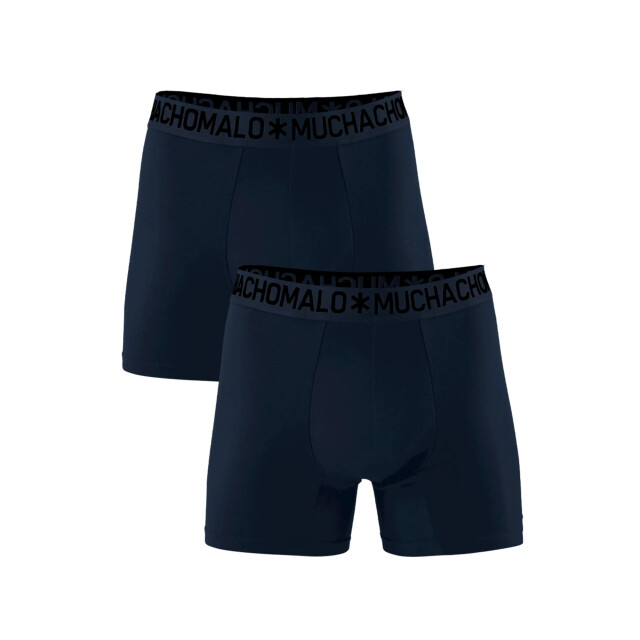 Muchachomalo Heren 2-pack bamboo boxershorts effen BAMBOO1132-11 large