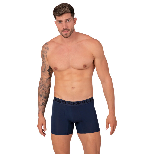 Muchachomalo Heren 2-pack bamboo boxershorts effen BAMBOO1132-11 large