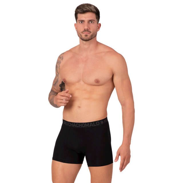 Muchachomalo Heren 2-pack bamboo boxershorts effen BAMBOO1132-10 large
