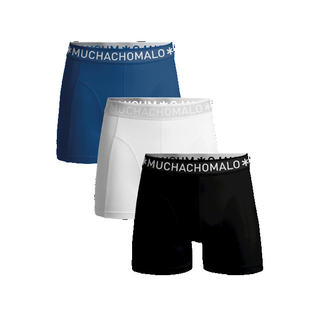 Muchachomalo Jongens 3-pack boxershorts effen SOLID1010-624J large