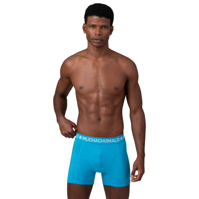 Muchachomalo Heren 2-pack boxershorts effen SOLID1010-618 large Muchachomalo Heren 2-pack boxershorts effen SOLID1010-618 large