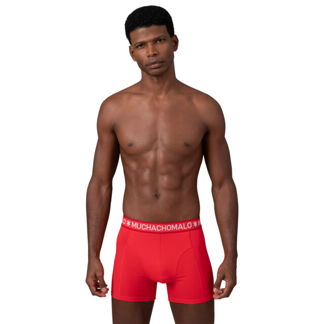 Muchachomalo Heren 2-pack boxershorts effen SOLID1010-618 large Muchachomalo Heren 2-pack boxershorts effen SOLID1010-618 large