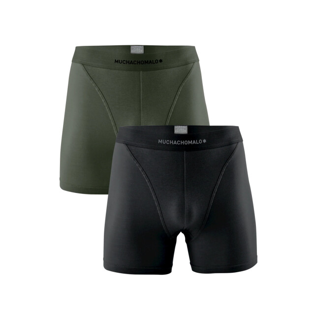 Muchachomalo Heren 2-pack boxershorts effen PIMA1124-14 large Muchachomalo Heren 2-pack boxershorts effen PIMA1124-14 large