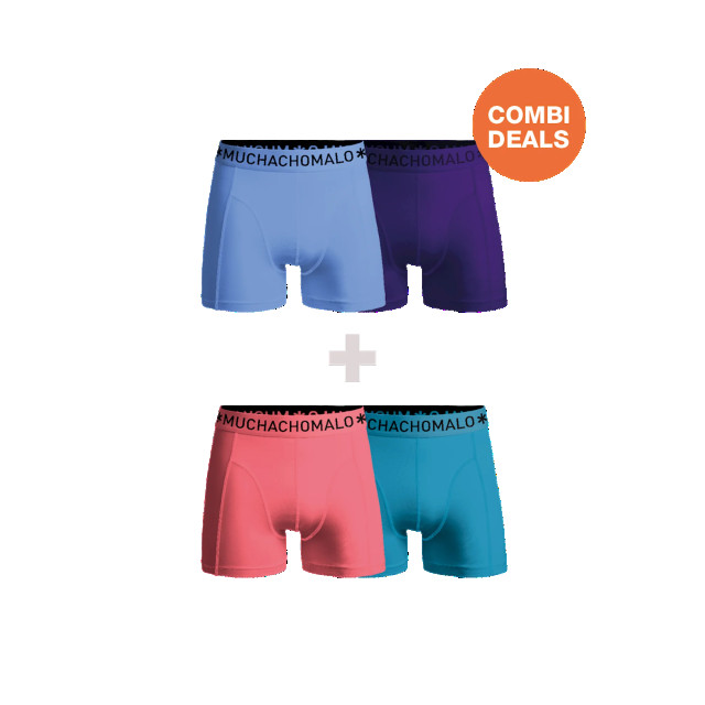 Muchachomalo Heren 2+2-pack boxershorts print CDOUTLT100-101 large