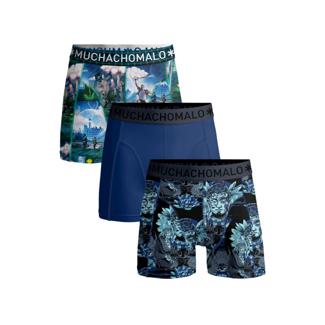 Muchachomalo Heren 3-pack boxershorts elebudha virtualreality BUDAVIR1010-07 large