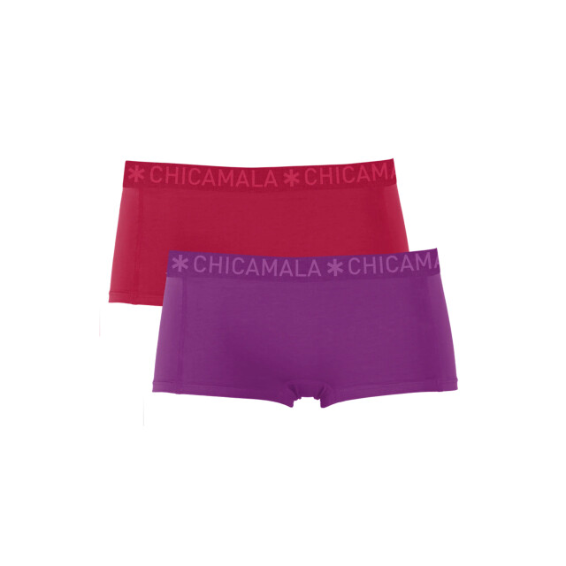Muchachomalo Meisjes 2-pack boxershorts effen SOLID1215-49J large