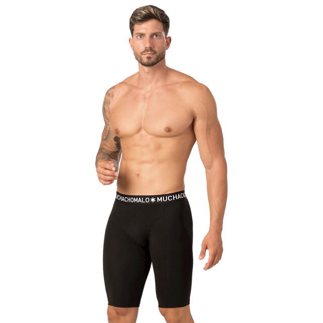 Muchachomalo Heren 2-pack longshort effen 1030SOLID05 large Muchachomalo Heren 2-pack longshort effen 1030SOLID05 large