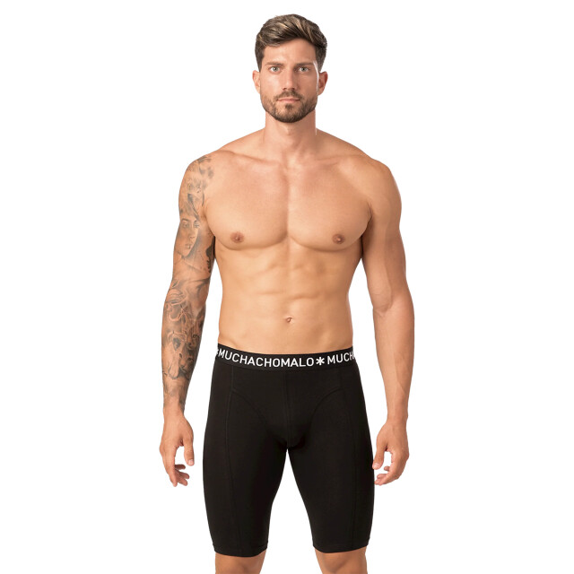 Muchachomalo Heren 2-pack longshort effen 1030SOLID05 large Muchachomalo Heren 2-pack longshort effen 1030SOLID05 large